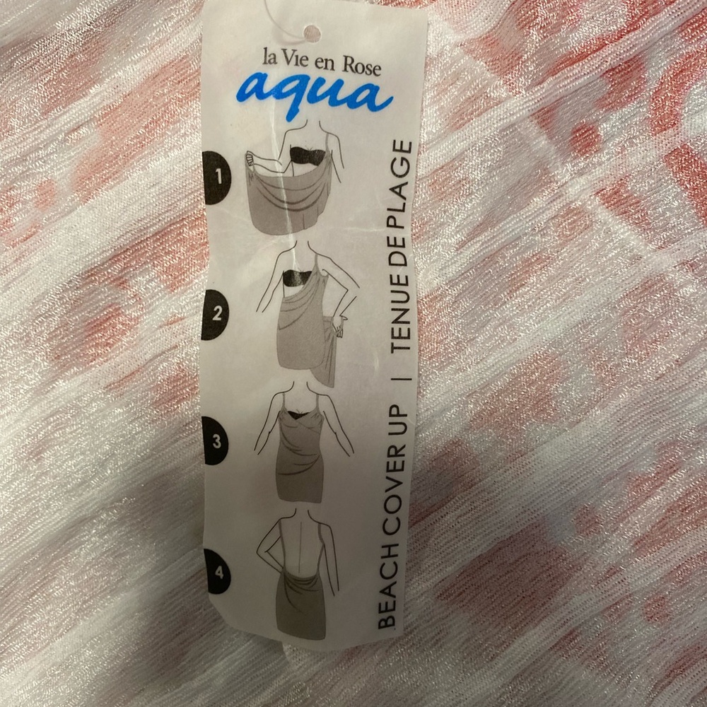 La Vie En Rose Aqua Beach Cover-Up